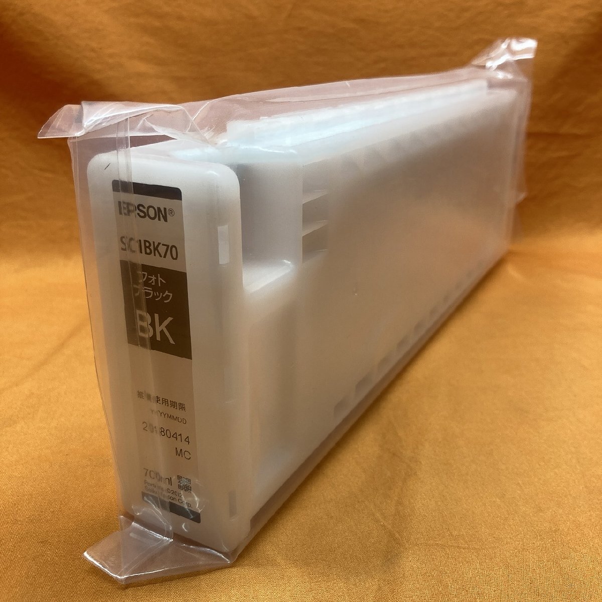 インクカートリッジ エプソン SC1BK70 フォトブラック 推奨使用期限2018年 サテイゴー_画像3