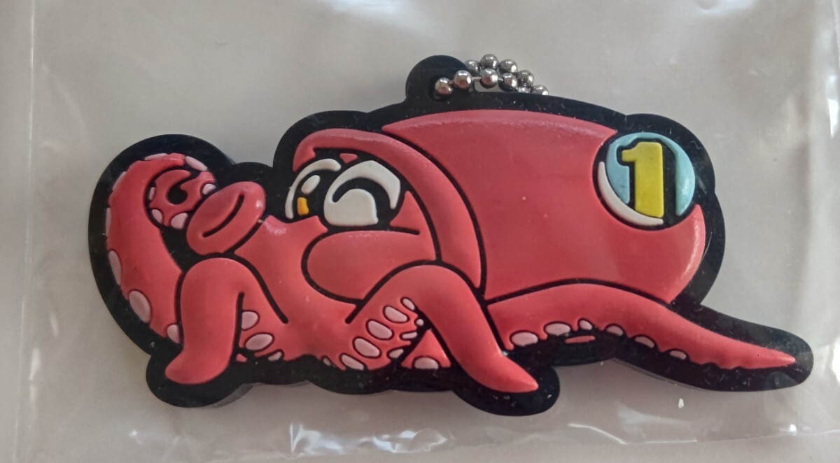 海物語/タコ☆ラバーマスコット☆ガシャポン/ガチャ☆未使用_画像1