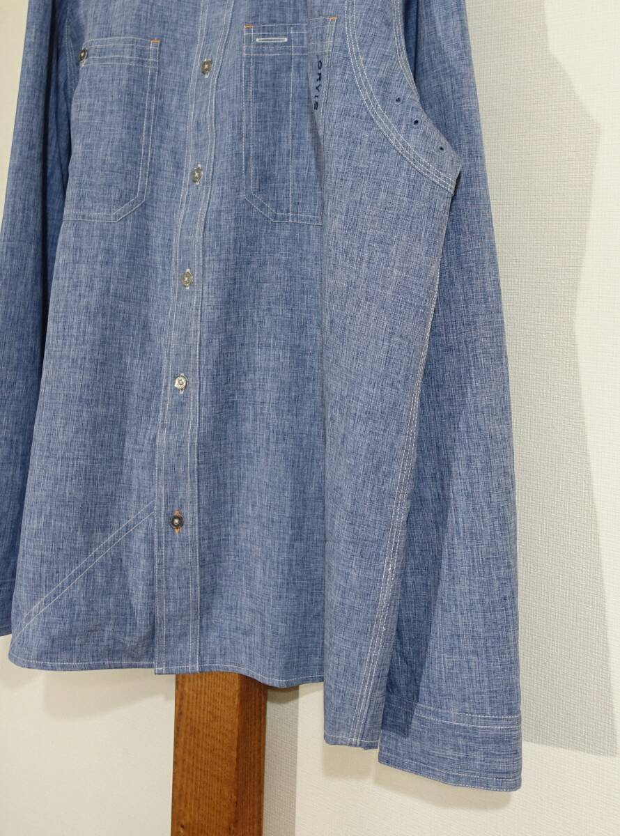 高機能素材★ORVIS/オービス◇シャツ テックシャンブレー ストレッチ UPF 40 UVケア 消臭 フィッシング アウトドア キャンプ_画像6