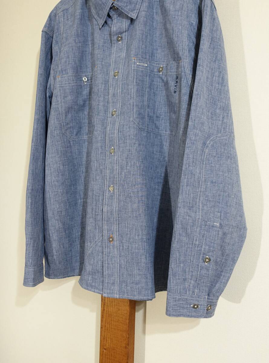 高機能素材★ORVIS/オービス◇シャツ テックシャンブレー ストレッチ UPF 40 UVケア 消臭 フィッシング アウトドア キャンプ_画像5