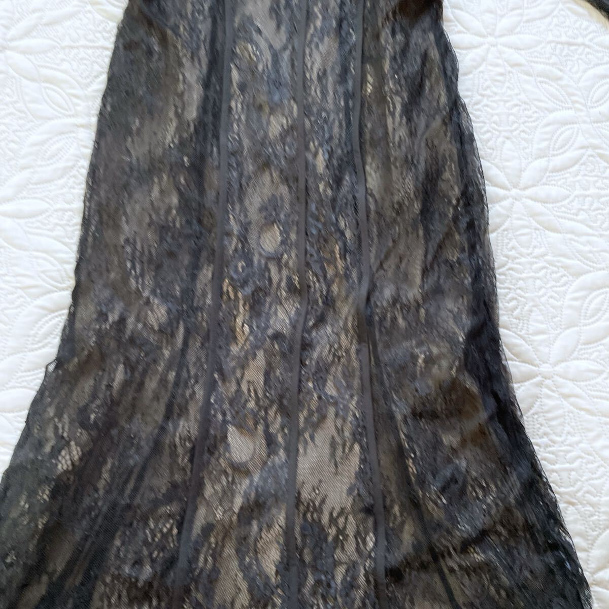 完売品　ドリードール　総レースベストレイヤードマーメイドパーティードレス　黒　M 結婚式　オケージョン_画像6