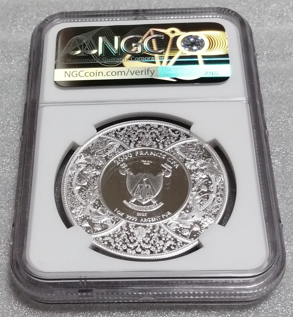 カメルーン 2025 ヒンズー教の戦いの女神 ドゥルガー 銀貨 カメルーン 2025 ヒンズー教の戦いの女神 ドゥルガー 銀貨 NGC