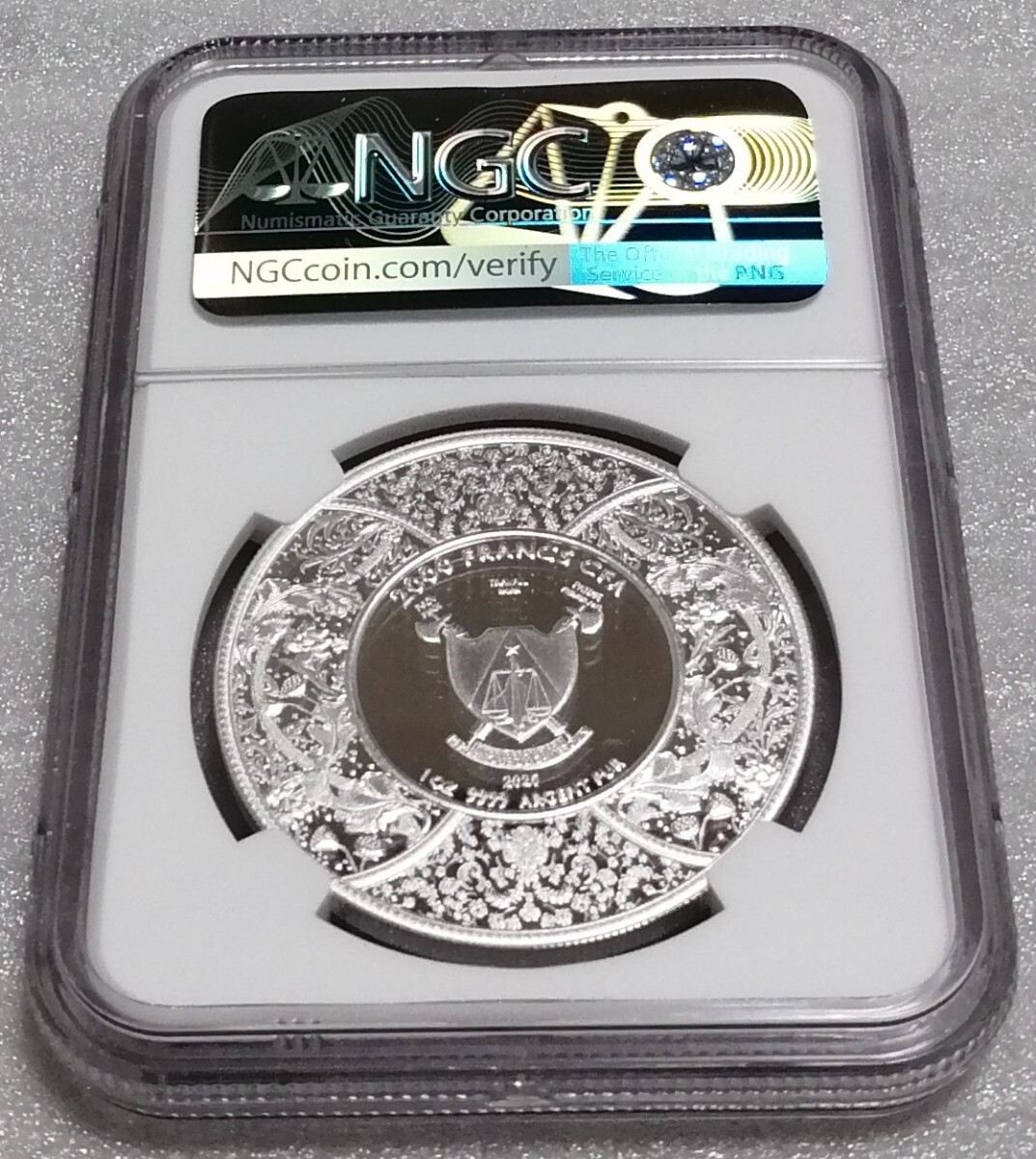 カメルーン 2025 ヒンズー教の戦いの女神 ドゥルガー 銀貨 NGC PF70