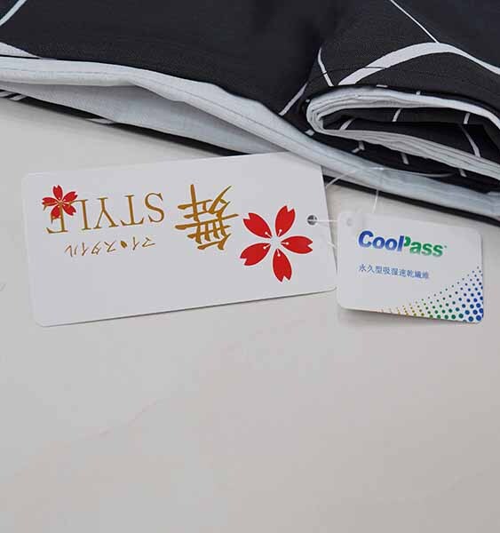  юката одиночный товар совершенно новый женский половина . покрой CooPass полиэстер 100% LL~3L размер примерно 160~175cm чёрный × белый новый товар ( АО ) дешево рисовое поле магазин NO42137-2