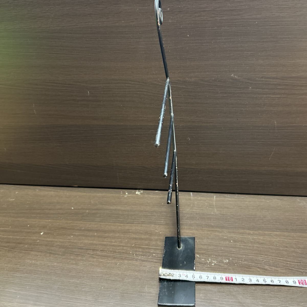 ヴィンテージ アクセサリースタンド　ネックレススタンド　店舗にも最適　アンティーク レトロ　インテリア　フラミンゴ風　ハンドメイド_画像7