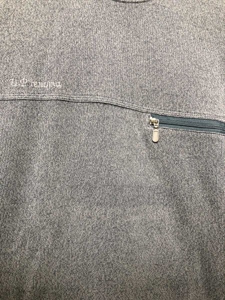 U.P renoma ユーピーレノマ メンズ 胸ポケット付き スウェットトレーナー 大きいサイズ LL くすみブルー コットン他_画像3