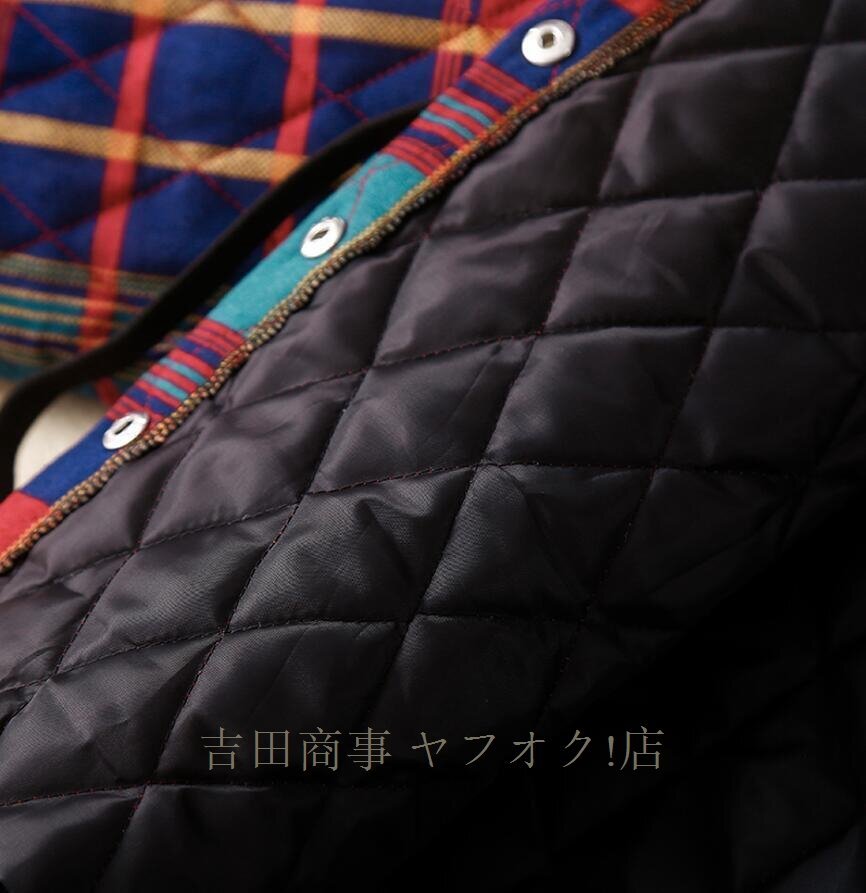 ☆新品 カジュアル 中綿コート キルティングコート チェック柄 コート レディース フード付き ロングコート アウター 軽量 あったか/_画像6