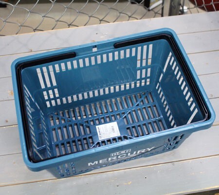 マーキュリー バスケット 収納 かご ポリプロピレン おしゃれ マーケットバスケット 買い物かご アメリカ MERCURY ブルー_画像3