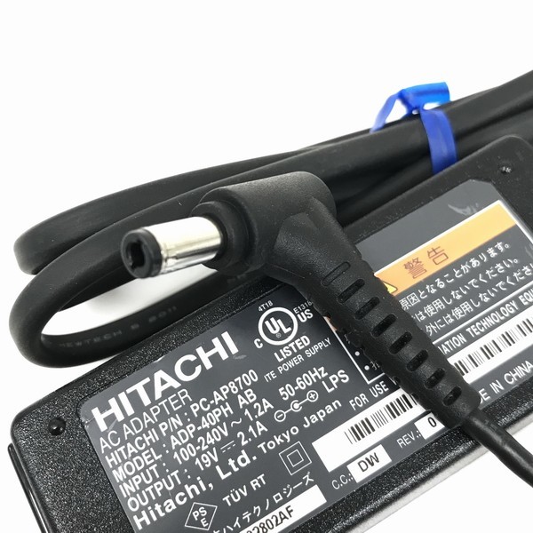 秋葉原萬世商會 ヤフオク店 HITACHI AC/DC ADAPTER Model(型號)ADP-40PH AB/HITACHI P/N:PC-AP8700※AP8800/19V2.1A