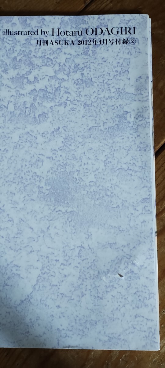 大判!2012年4月号付録②!月刊ASUKA!Hotaru ODAGIRI付録のみ_画像4