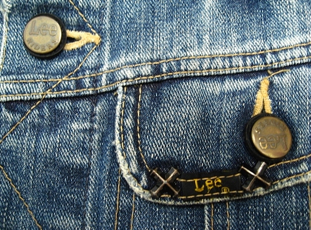 日本製 Lee 94828 ジージャン M リー USED加工モデル タテ落ち_画像3