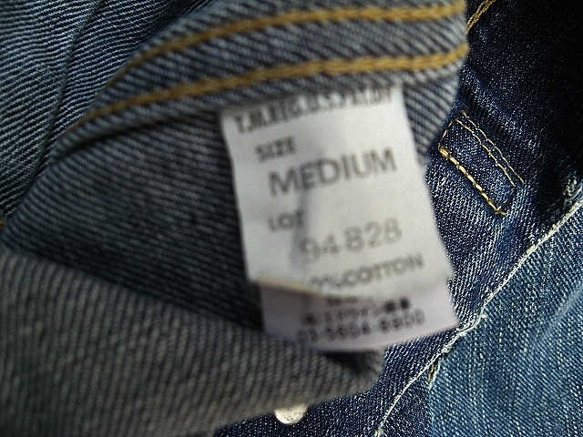 日本製 Lee 94828 ジージャン M リー USED加工モデル タテ落ち_画像5