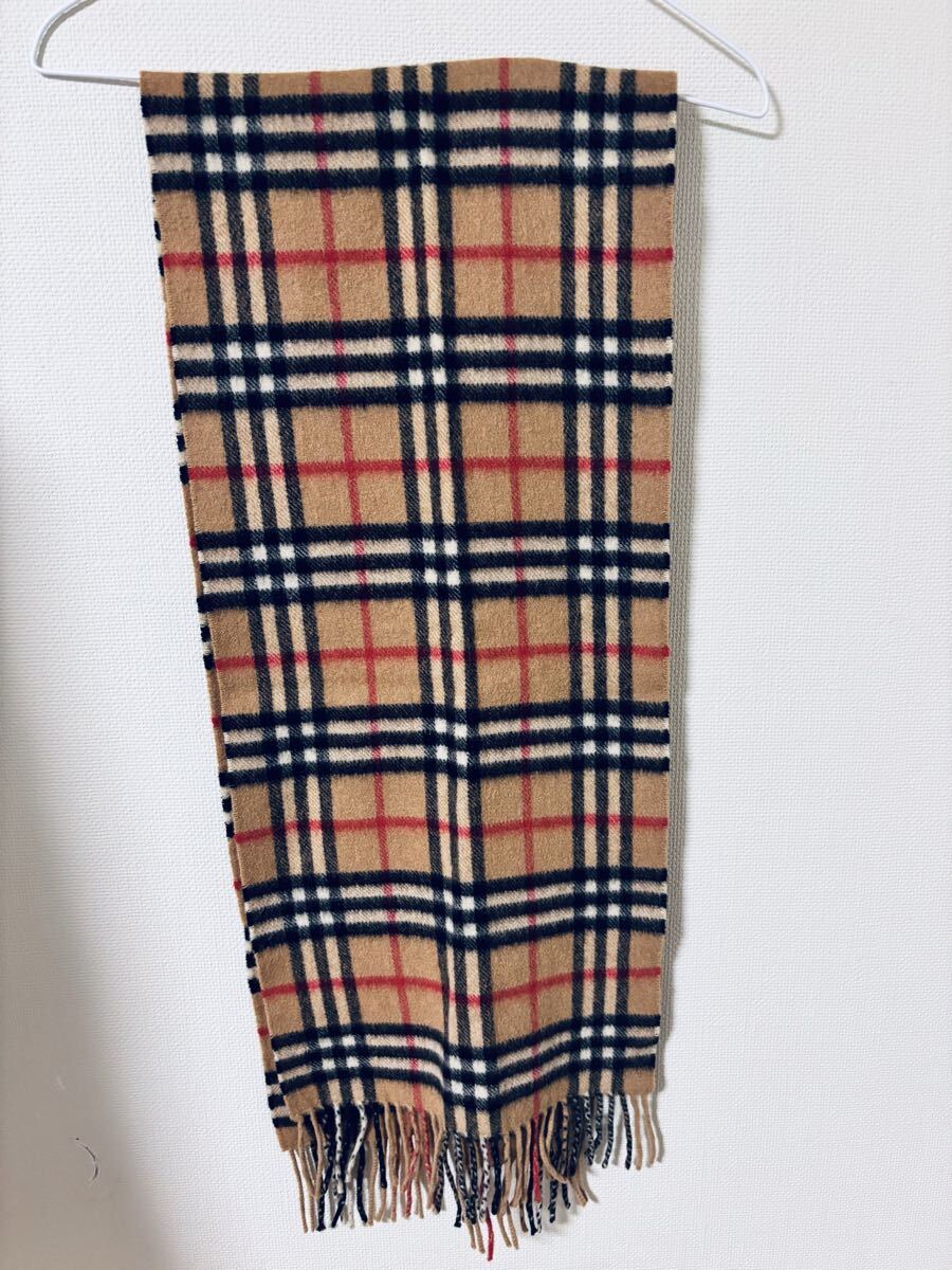 【美品】BURBERRYS マフラー カシミヤ100% 英国製 ノバチェック Burberrys】カシミア100％ノバチェックマフラー