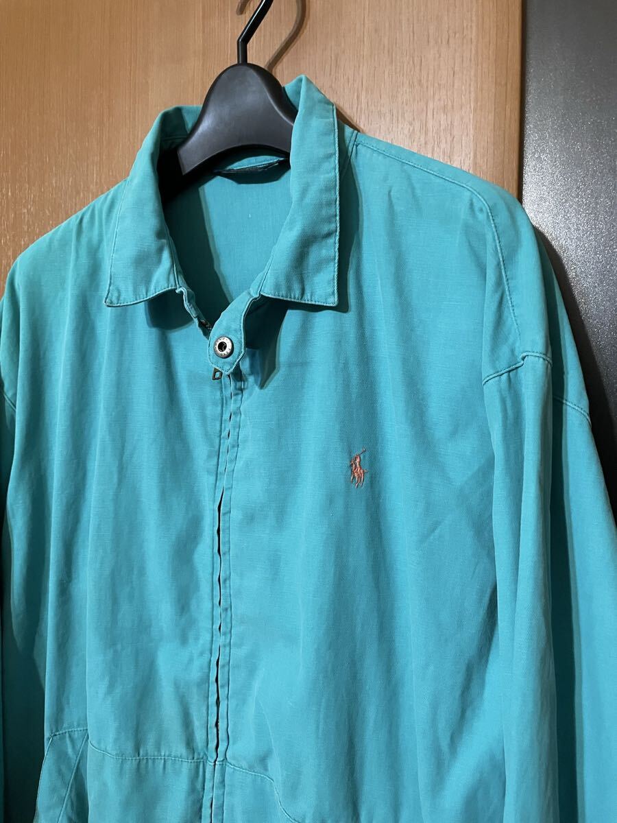 ポロラルフローレン●希少80's 三角タグ●スウィングトップ ポニーロゴ刺繍 L 希少 レアカラー『POLO by RALPH LAUREN』80s〜90s 三角タグUSA