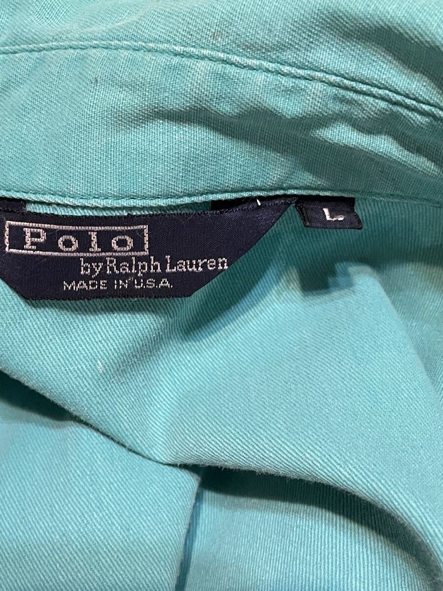 【レア】polo Ralph Lauren ミントグリーンスウィングトップ 希少 レアカラー『POLO by RALPH LAUREN』80s〜90s 三角タグUSA