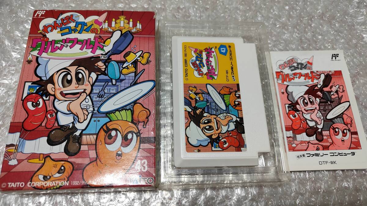 FC 激レア! わんぱくコックンのグルメワールド タイトー 箱説付 国内正規品 ファミコン_画像1