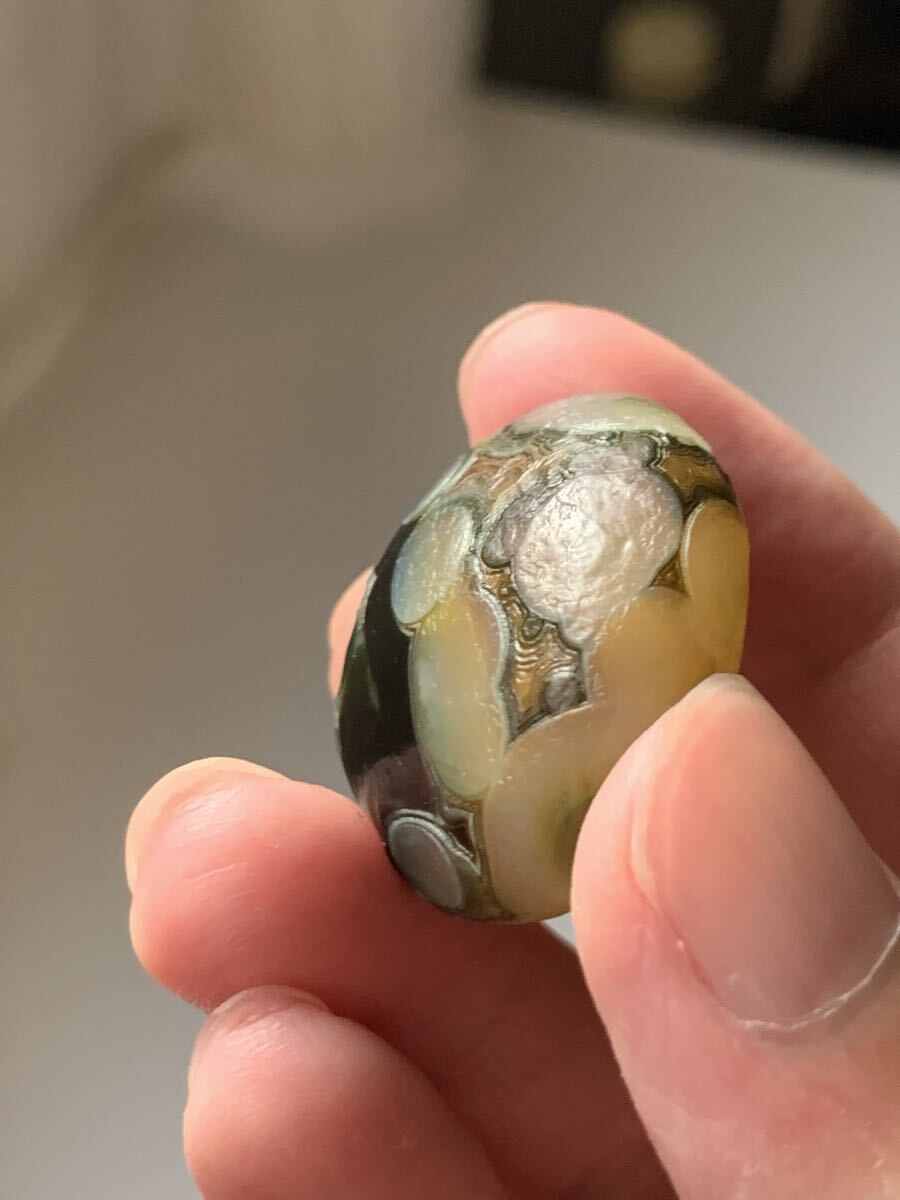 アラシャンゴビアゲート　ゴビ瑪瑙　蒙古瑪瑙　チベット　天珠天眼原石翡翠オパールパワーストーンアイアゲートルチル根付国産鉱物標本化石_画像6