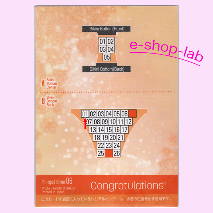  не груша один цветок 3 Vol.3 булавка spo бикини карта 06B #01/26 ( полотенце земля бикини *.. часть )/HIT'S