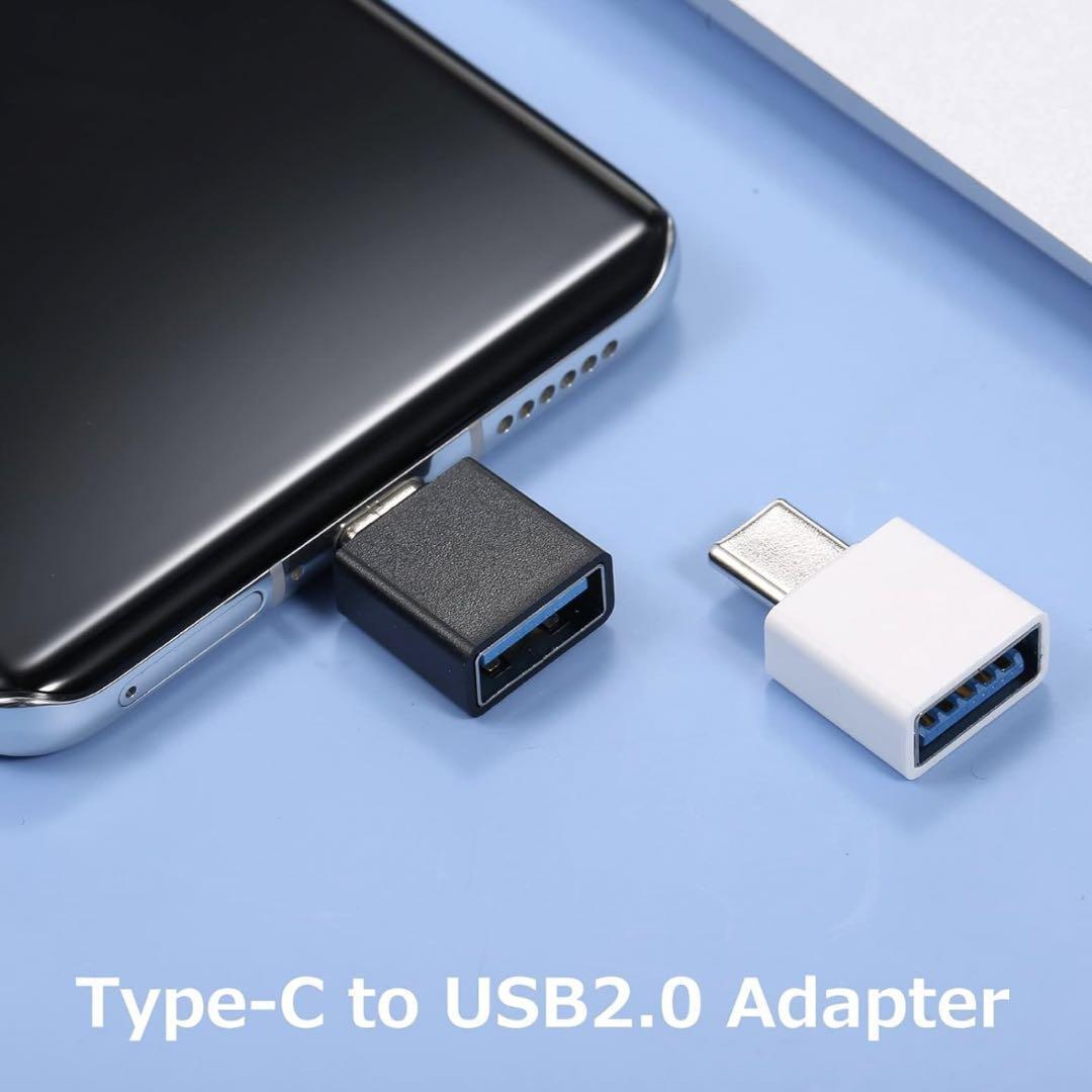 USB Type-C 変換 ブラック USB 変換アダプター スマホ　ゲーム_画像2