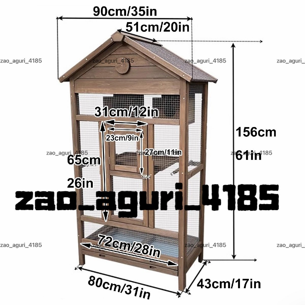  длиннохвостый попугай клетка наружный из дерева клетка для птиц toli корзина se регулирование длиннохвостый попугай клетка птица . большой . способ покрытие удален возможный низ tray немой Uni балка sa