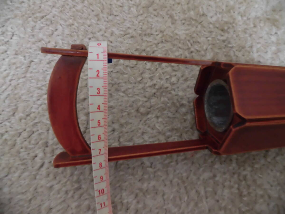 ★中古品　現状品★昭和レトロ　アンティーク★木製　手桶型花瓶　一輪挿し　花瓶　花器　和　和風　素朴★1個_画像9