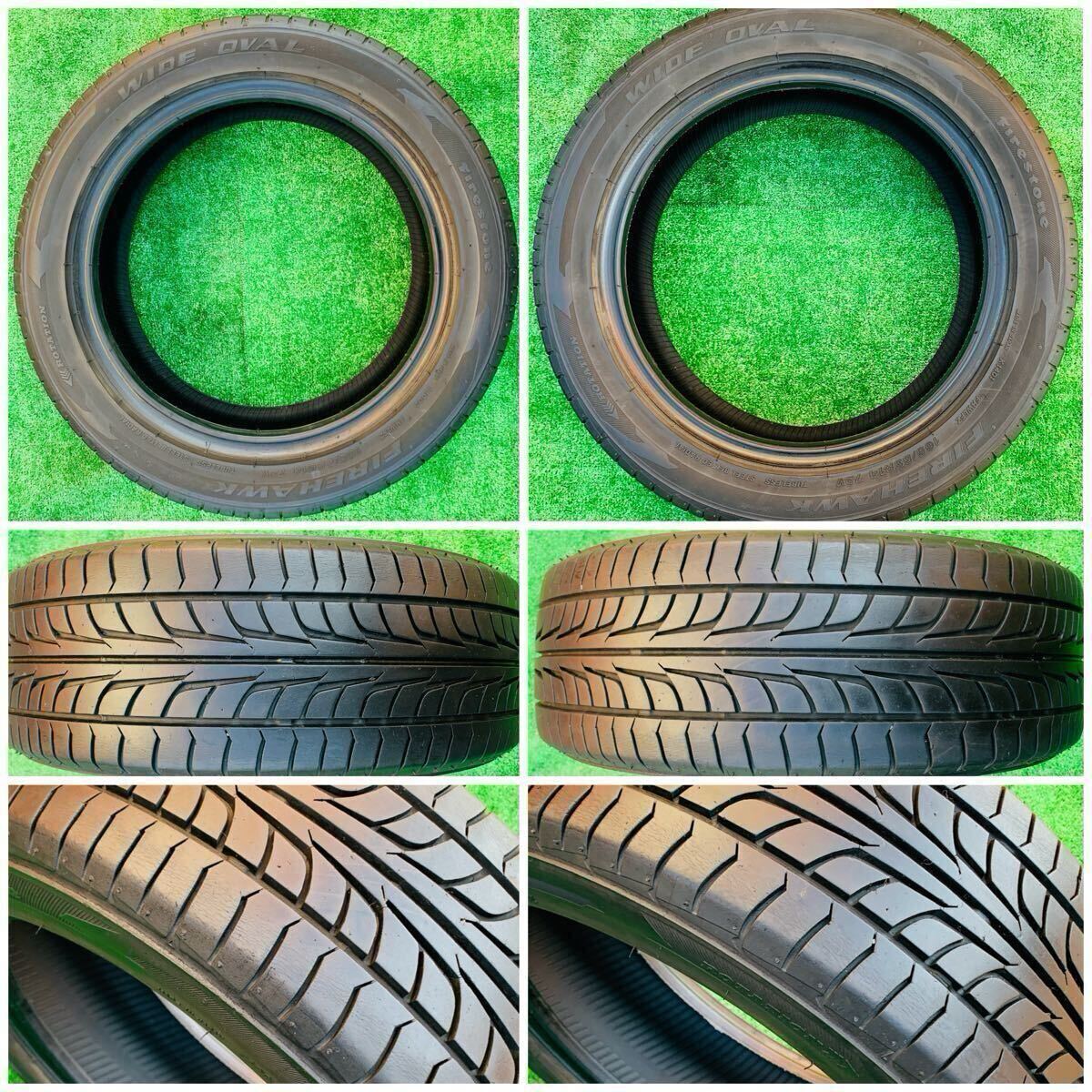 FIRESTONE FIREHAWK◆14インチ◆165/55R14◆15年 ラジア ル タイヤ 2本_画像1