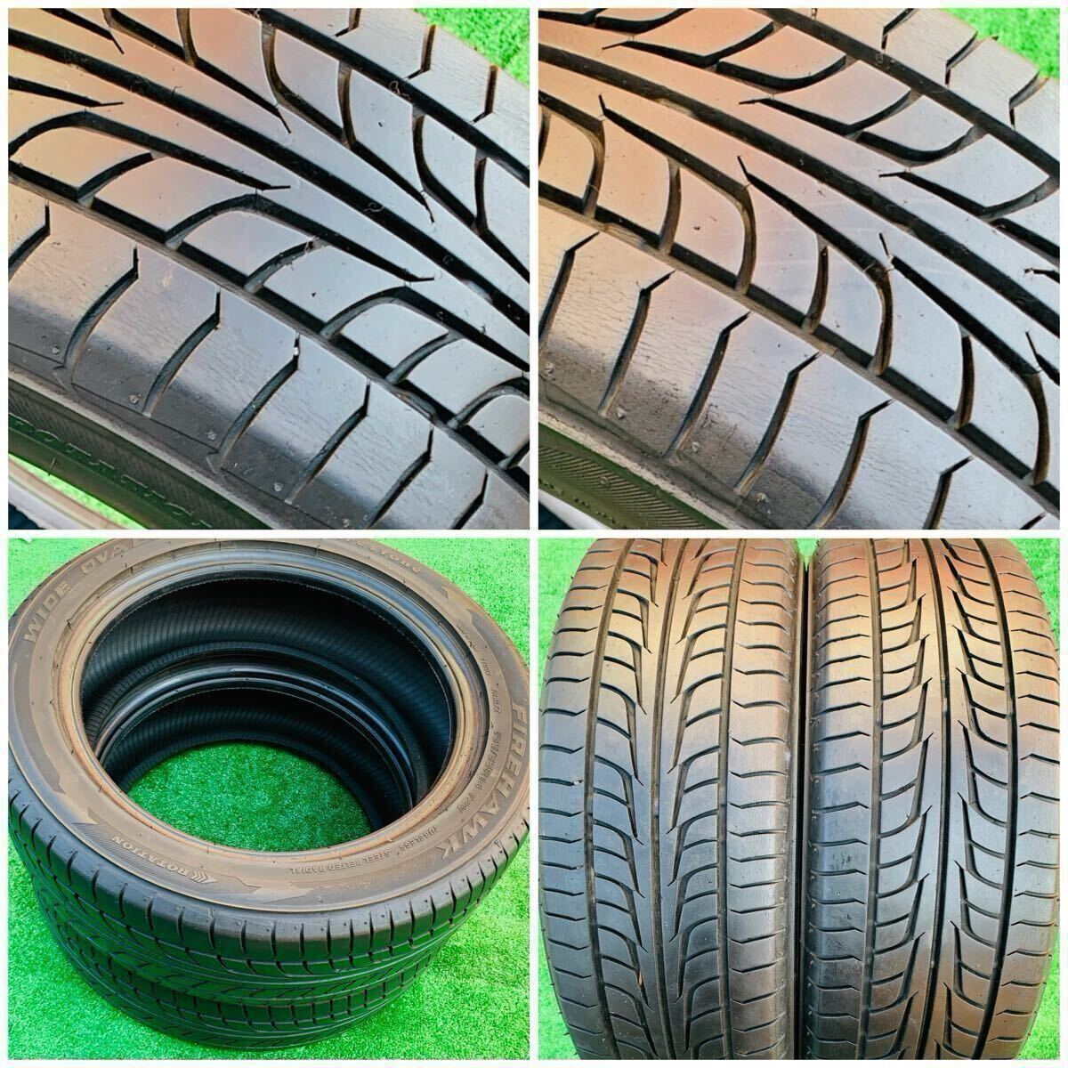 FIRESTONE FIREHAWK◆14インチ◆165/55R14◆15年 ラジア ル タイヤ 2本_画像8