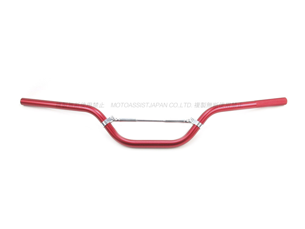 アルミハンドルバー ブレスバー付 高さ 120mm 赤 レッド / 新品 CB250T CB400T GB250 FT400 SR400 SR500 FZ400 GT380 GS250 GS400_画像3