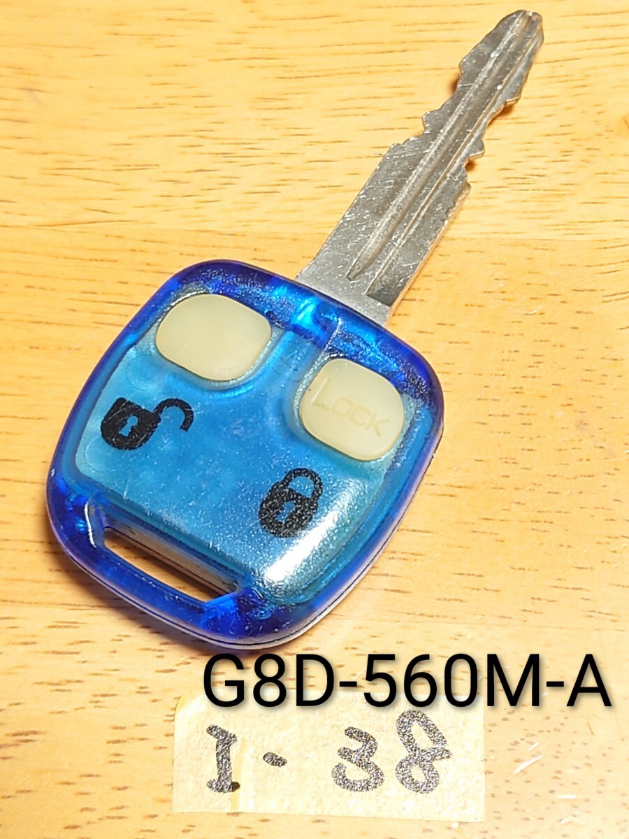 I-38 三菱 純正 2ボタン キーレス 【基盤 G8D-560M-A】 ブルースケルトン ekワゴン/コルト/パジェロミニ等 周波數(shù)OK/追跡あり/匿名配送