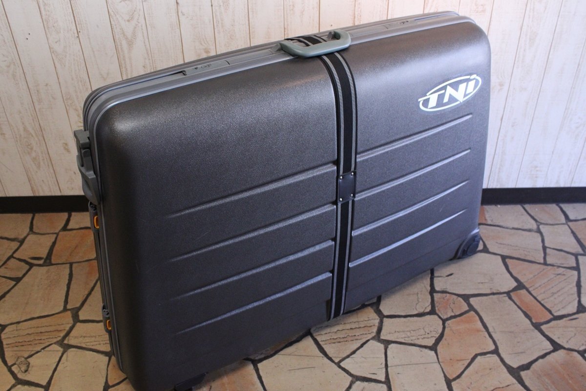 ★TNi クッション材入りバイクハードケース 輪行 トラベルケース 超美品