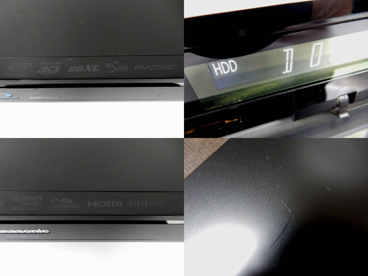 【Panasonic】パナソニック DIGA HDD/BDレコーダー DMR-BRT210 リモコン/ケーブル付 通電/BD/HDD再生確認(rèn) 中古品 JUNK 現(xiàn)狀 一切返品不可で