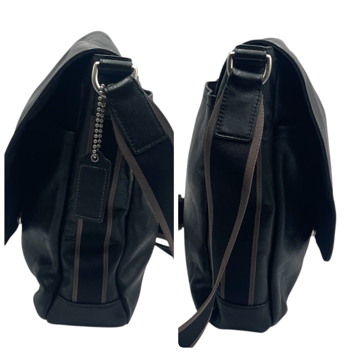 コーチ　ショルダーバッグ　ヘリテージ　肩掛け　斜め掛け　F70556 COACH F70556 Heritage Leather Messenger ヘリテージ ウェブ