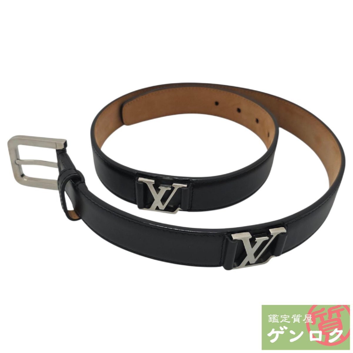 【中古】 ルイヴィトン ベルト ベルト LB0074 レザー ブラック ルイ?ヴィトン ヴィトン LOUIS VUITTON【質(zhì)屋】【代引き手數(shù)料無料】