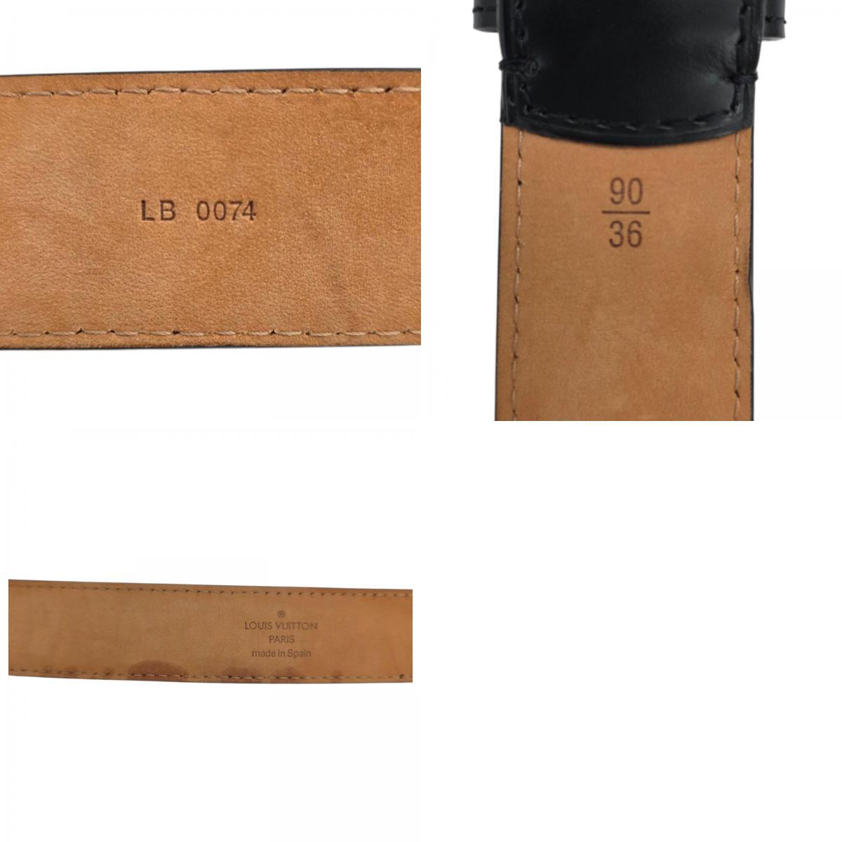 【中古】 ルイヴィトン ベルト ベルト LB0074 レザー ブラック ルイ?ヴィトン ヴィトン LOUIS VUITTON【質(zhì)屋】【代引き手數(shù)料無料】