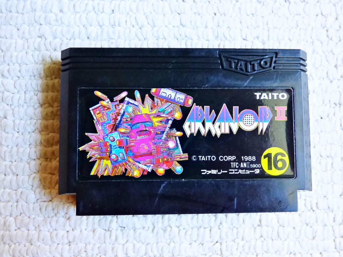 即決！何点落札しても送料185円★アルカノイド２★他にも出品中！クリーニング済！ファミコン★同梱ＯＫ動作OK_画像1