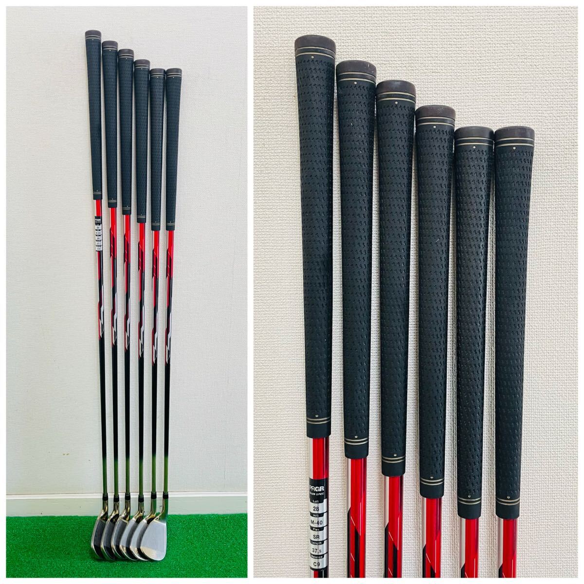 8928 PRGR ID nabla RED 2015 プロギア アイアン7本セット 7.8.9.P.A.S M-40 フレックスSR 7.8.9.P.A.S 送料無(wú)料 匿名配送