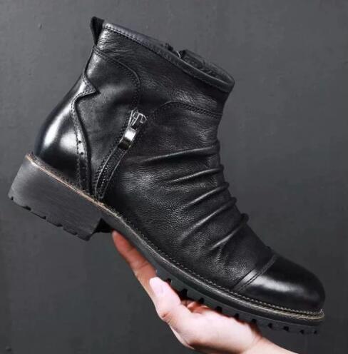 新入荷大人気秋冬ブーツ メンズ ショートブーツ ミリタリーブーツ エンジニアブーツ ワークブーツ 紳士靴 作業靴お色選択可_画像7