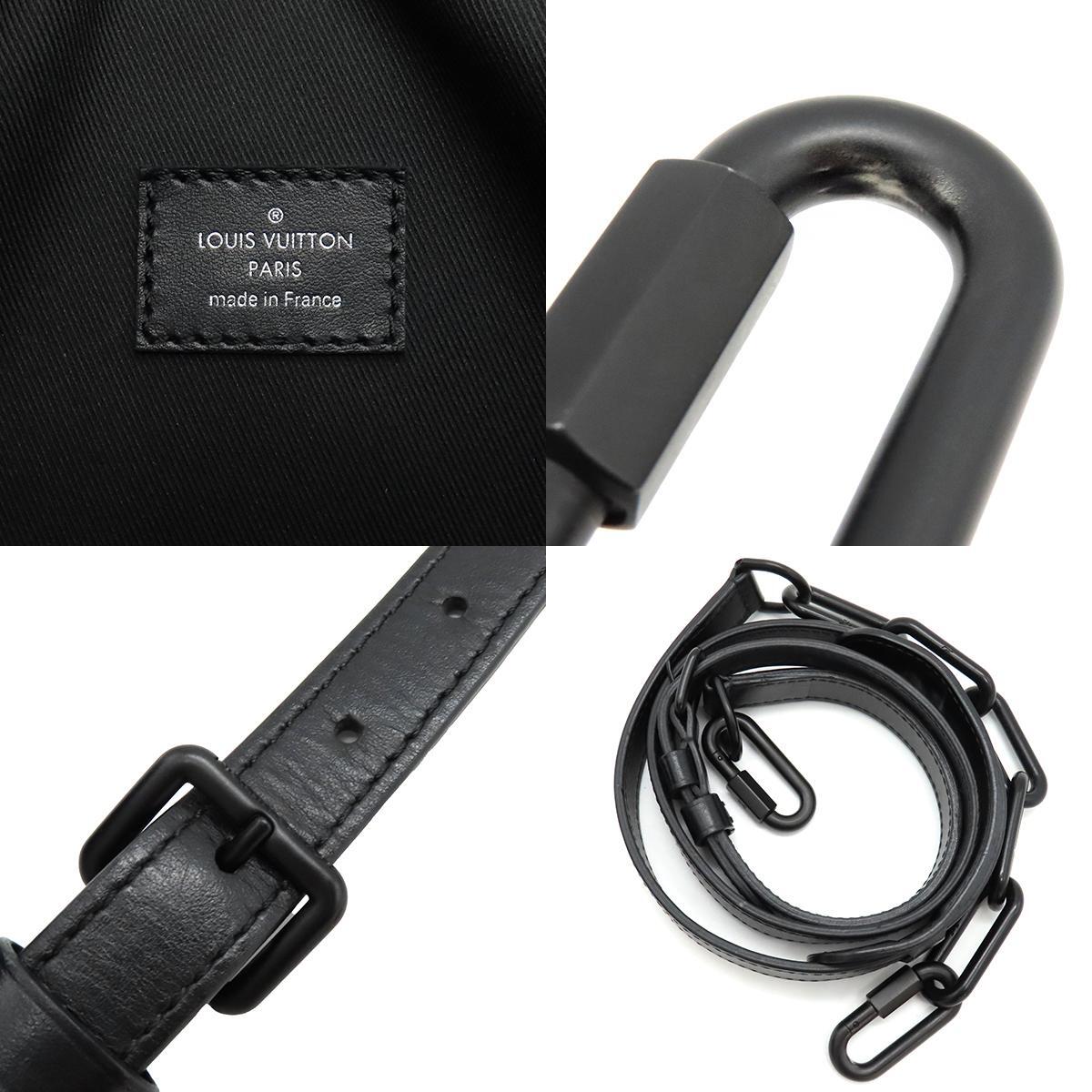 ルイヴィトン ショルダーバッグ ソフトトランク モノグラムエクリプスキャンバス M44730 黒_画像10