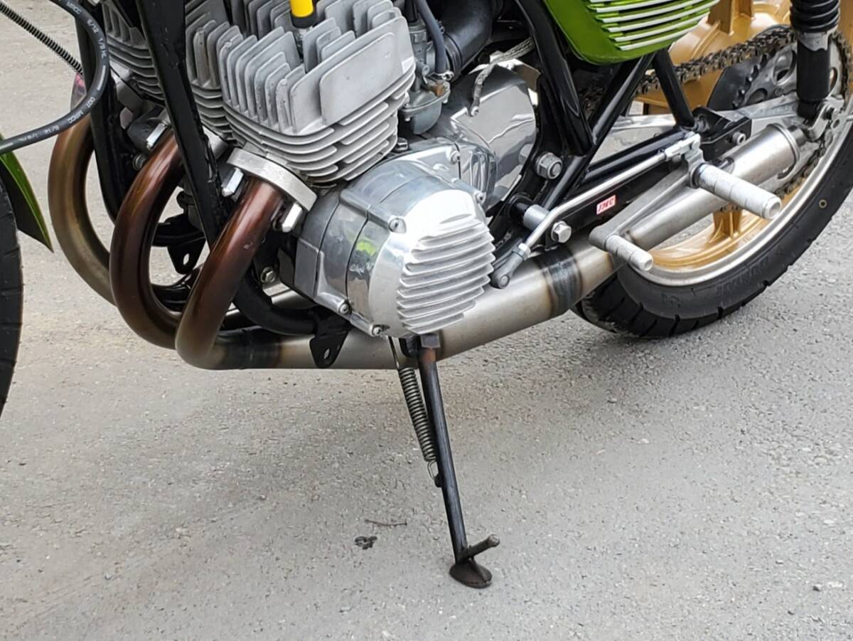 トライスターズ（初期？）　集合管　マフラー　kh250 350ss チャンバー トライスターズ（初期？）集合管マフラーkh250 350ss チャンバー