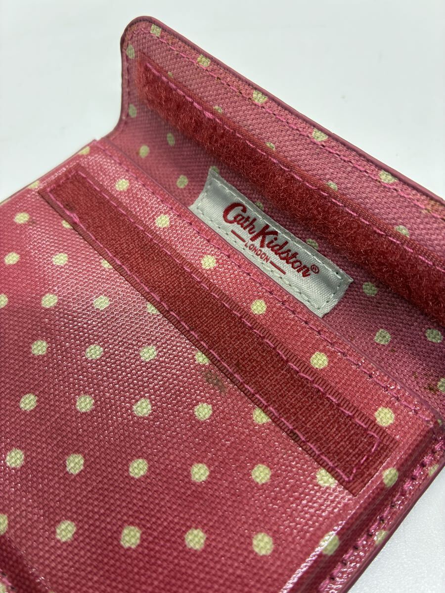 cath kidston パスケース　カードケース　ドット　ピンク　キャスキッドソン