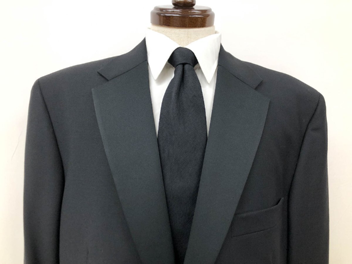  превосходный товар [ Valentino VALENTINO ]1 кнопка смокинг костюм ( мужской ) size56 черный чёрный одноцветный сторона глава формальный *32RMS2152*