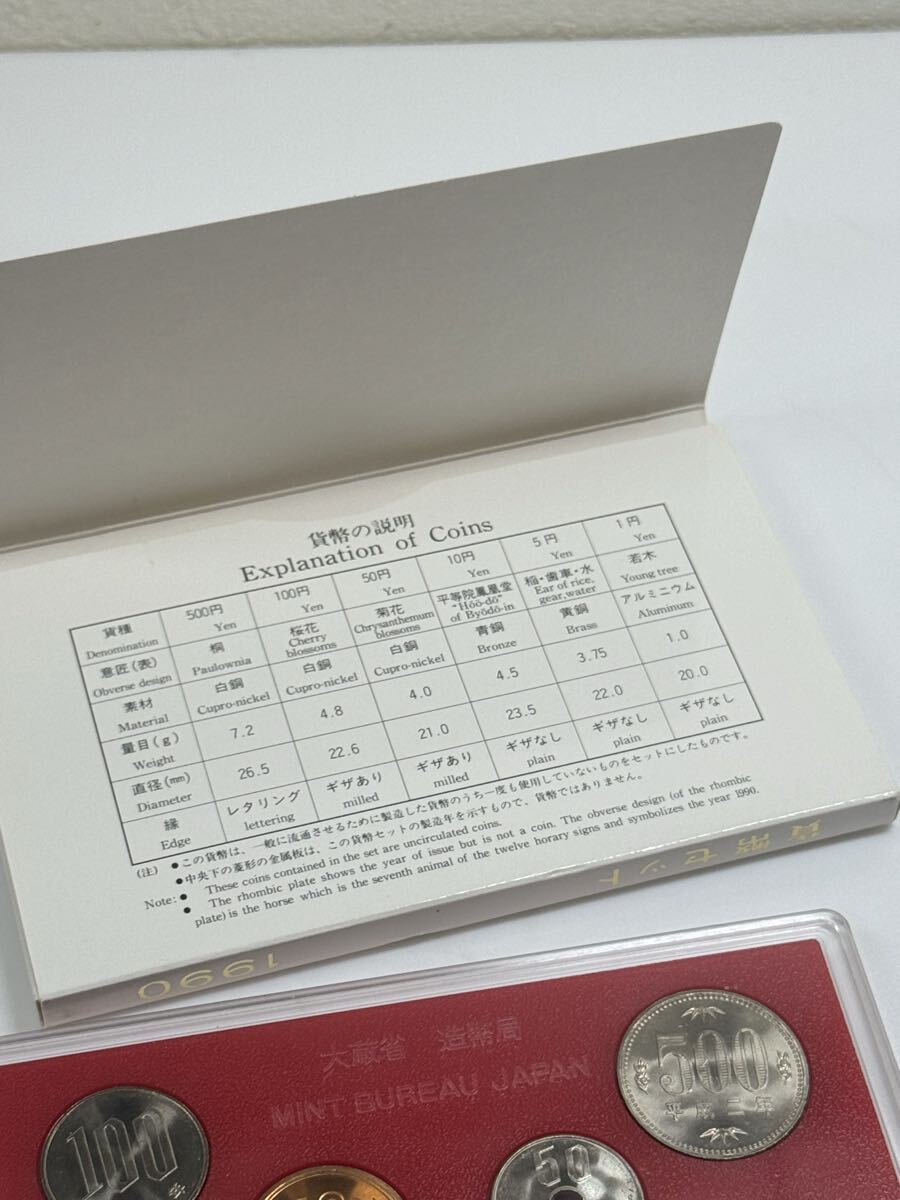 1990年（平成2年）造幣局発行「ミント貨幣セット」