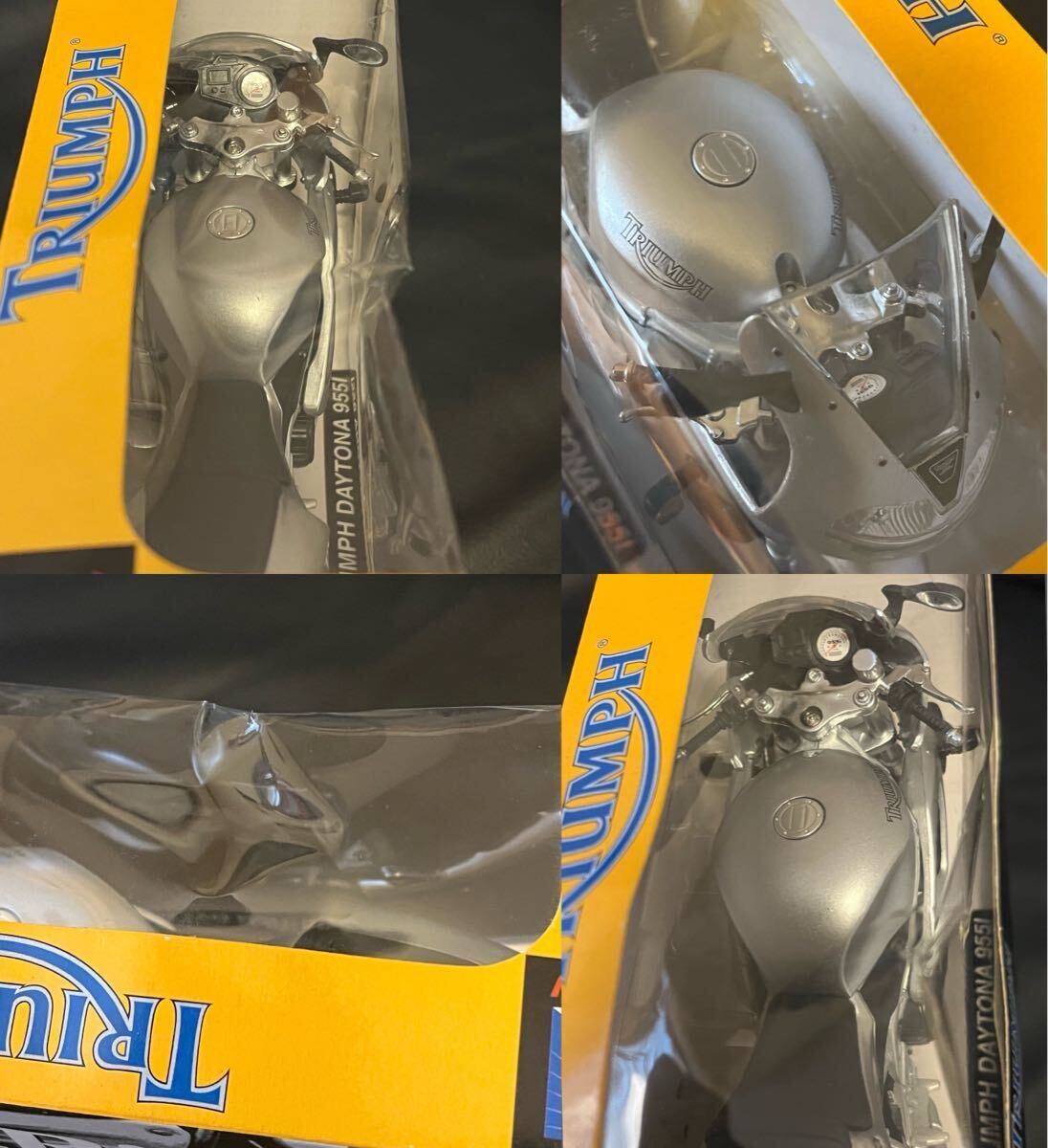 1/12スケール TRIUMPH DAYTONA 955i シルバー トライアンフ 955i ダイキャストバイク ミニカー オートバイ 完成品 模型 NEWRAY ニューレイ_画像8