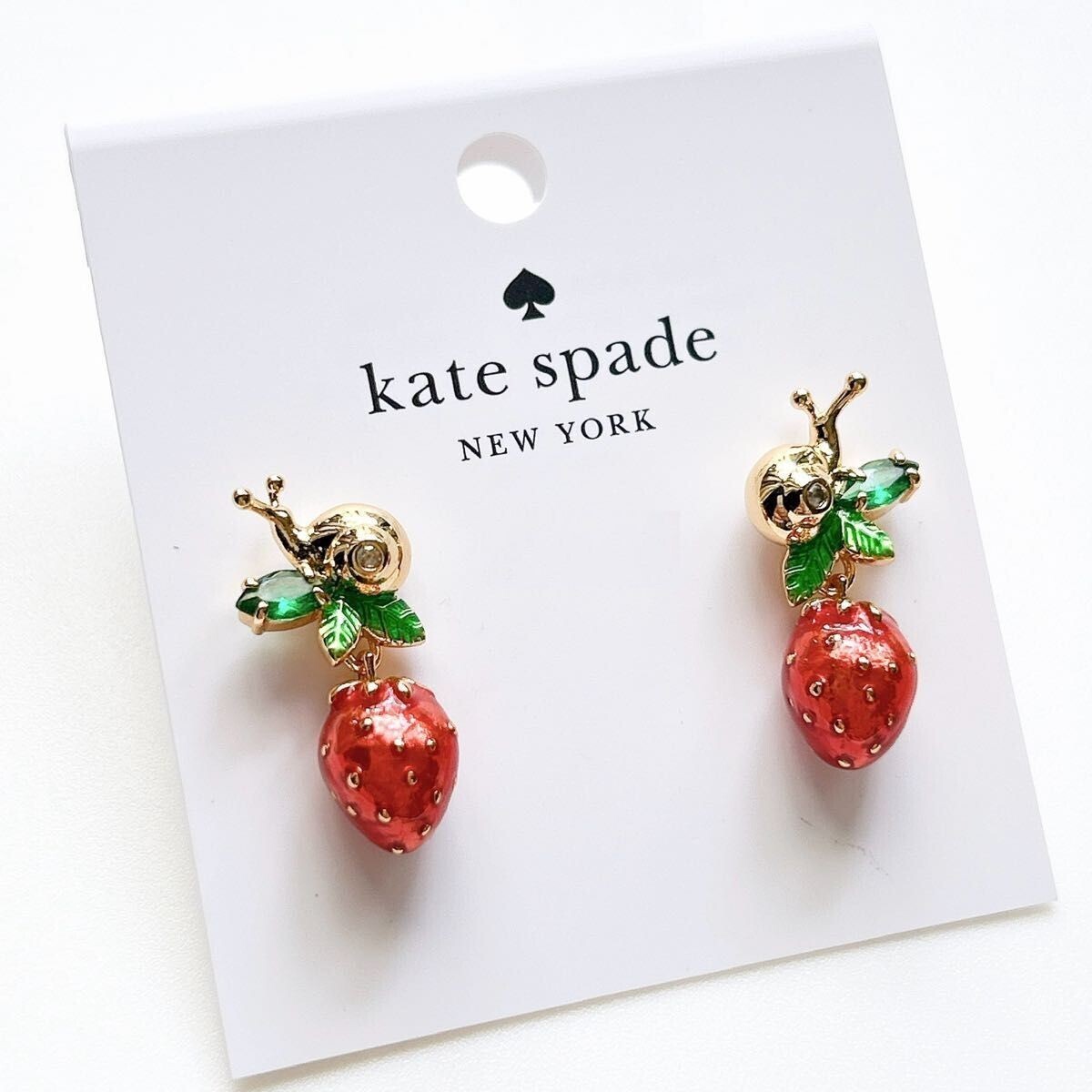 ケイトスペード ストロベリーフィールズ ドロップ ピアス_画像1