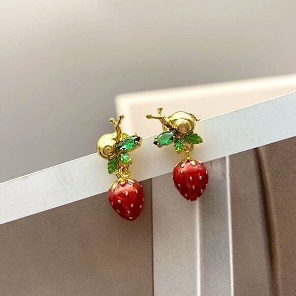 ケイトスペード ストロベリーフィールズ ドロップ ピアス_画像6