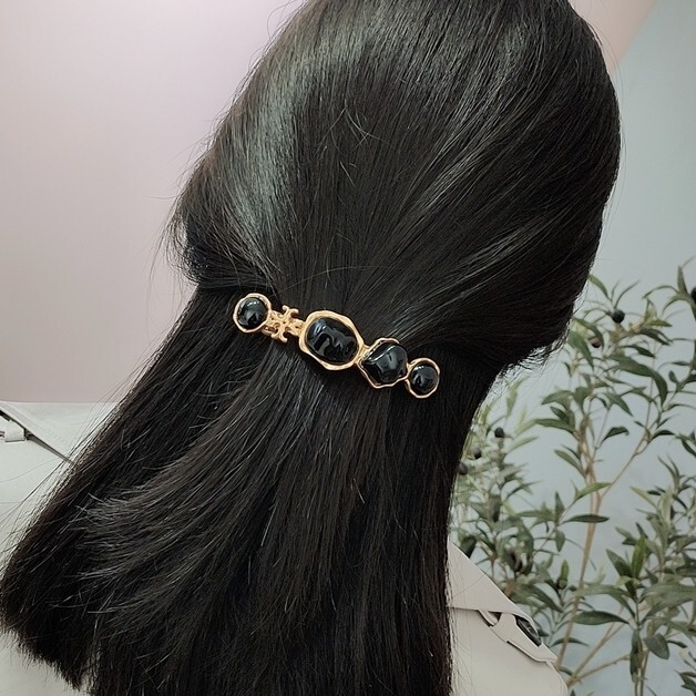 トリーバーチ ロクサーヌ バレッタ ブラック 黒_画像9