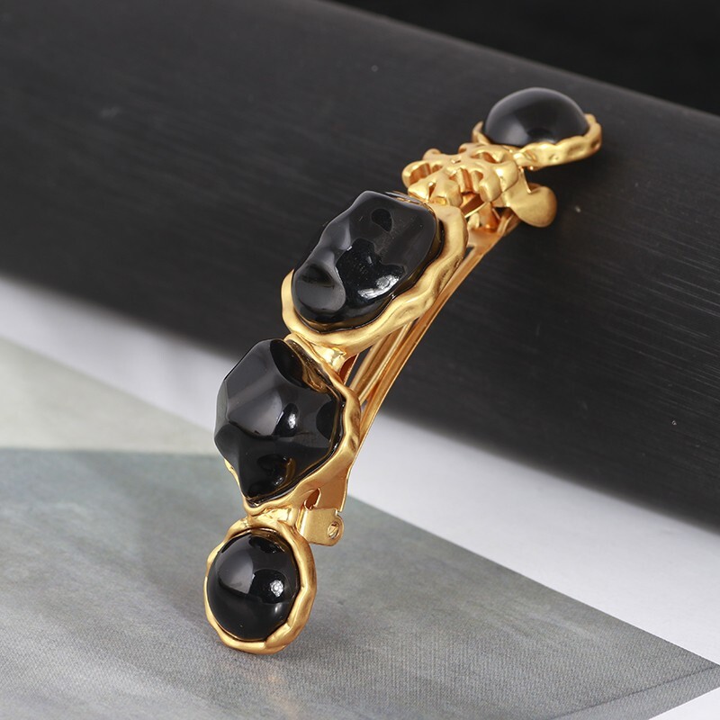 トリーバーチ ロクサーヌ バレッタ ブラック 黒_画像2