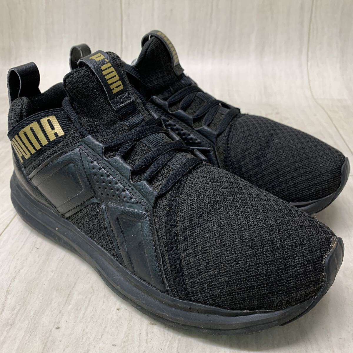 K541KT-250731-35 PUMA プーマ ENZO エンゾ カジュアルスニーカー ローカットスニーカー ウォーキングスニーカー ブラック レディース 23cm_画像1