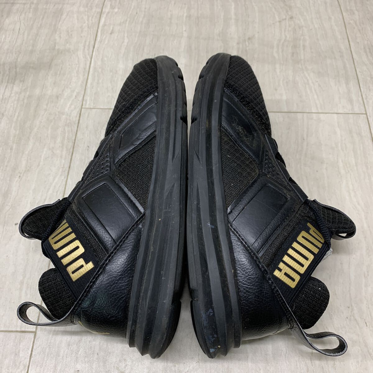 K541KT-250731-35 PUMA プーマ ENZO エンゾ カジュアルスニーカー ローカットスニーカー ウォーキングスニーカー ブラック レディース 23cm_画像7