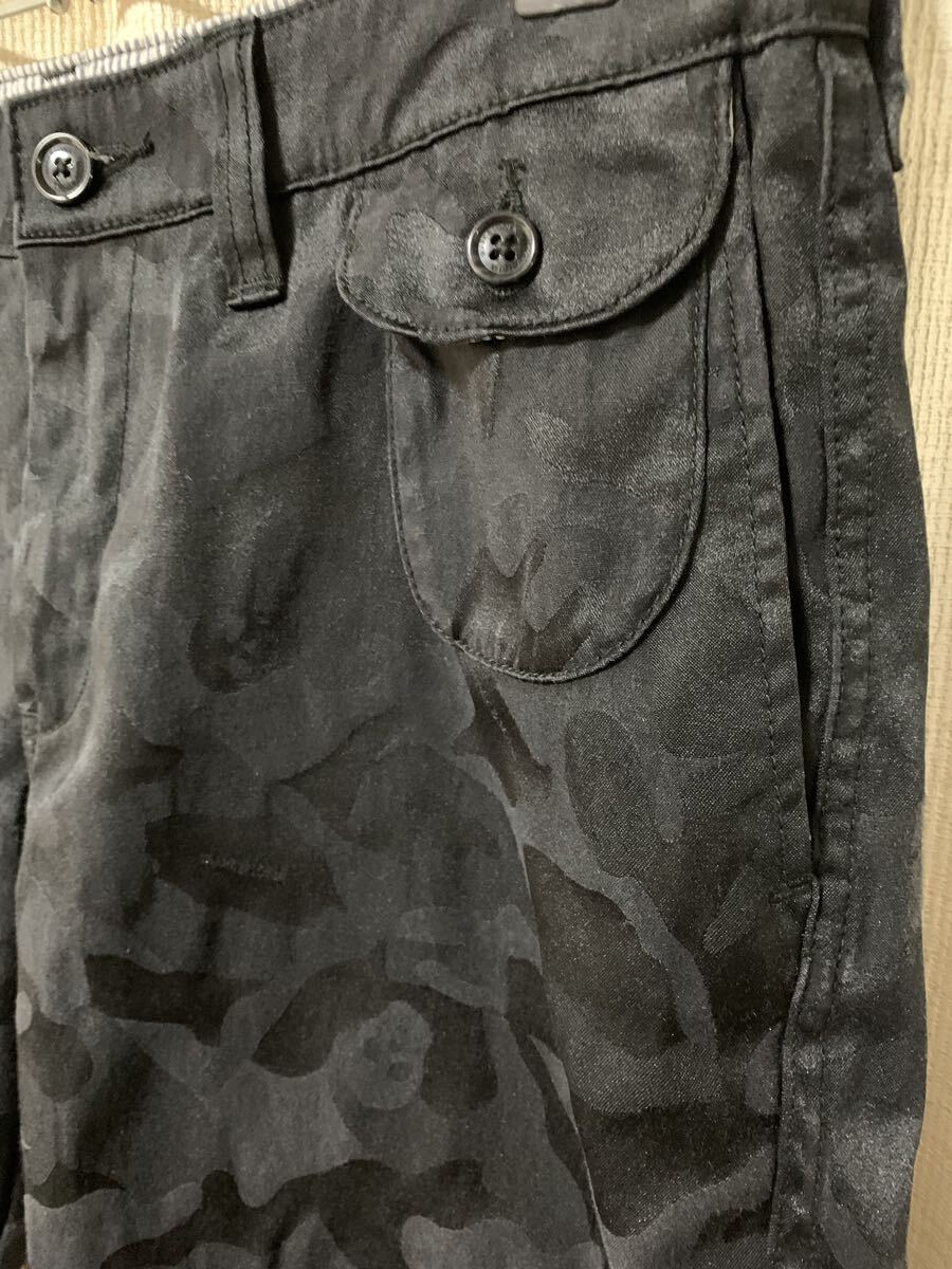 MARK & LONA カモフラ スカル ジャガード ショーツ パンツ サイズM マークアンドロナ ゴルフパンツ BLACK_画像3